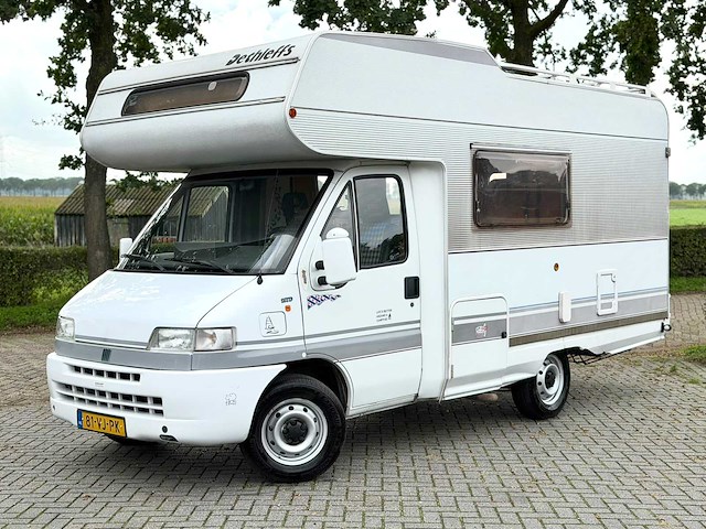 Fiat ducato camper 230 dethleffs globetrotter 1.9 td kampeerwagen 81-vj-pk - afbeelding 1 van  34