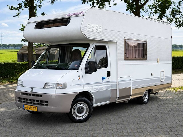 Fiat ducato camper 230 dethleffs kampeerwagen 74-vr-kv - afbeelding 1 van  28