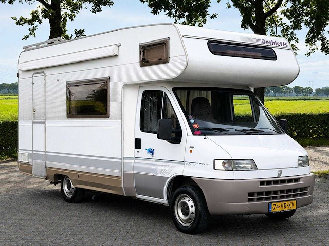 Fiat ducato camper 230 dethleffs kampeerwagen 74-vr-kv - afbeelding 25 van  28