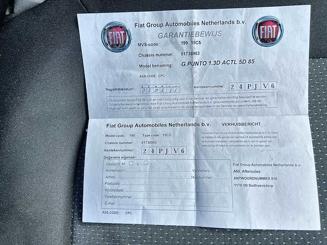 Fiat grande punto 1.3 m-jet actual | 24-pjv-6 - afbeelding 26 van  33