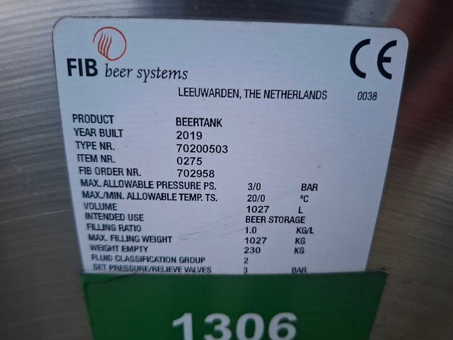 Fib - event bier tank 1000l - afbeelding 2 van  10