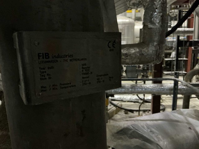 Fib - reactor - verticaal met mantel en roeraar - 2019 - afbeelding 2 van  3