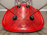 Fiberglass chrome eiffel-base vitra, dsr, rood - afbeelding 2 van  10