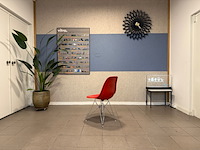 Fiberglass chrome eiffel-base vitra, dsr, rood - afbeelding 5 van  10
