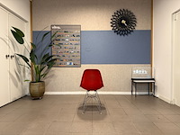 Fiberglass chrome eiffel-base vitra, dsr, rood - afbeelding 6 van  10