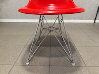 Fiberglass chrome eiffel-base vitra, dsr, rood - afbeelding 10 van  10