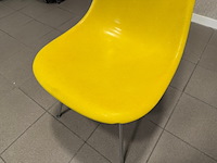 Fiberglass h-base chrome herman miller, dsx, geel - afbeelding 7 van  10