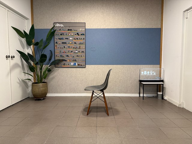 Fiberglass houten dowel-base herman miller, dsw, grijs - afbeelding 6 van  12