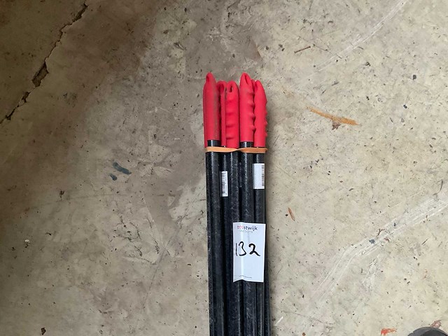 Fiberstelen 150 cm tuingereedschap accessoire (11x) - afbeelding 3 van  3