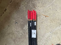 Fiberstelen 150 cm tuingereedschap accessoire (11x) - afbeelding 3 van  3