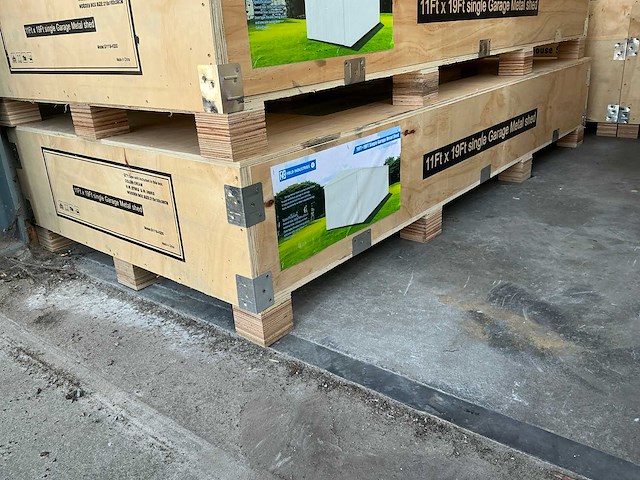 Field 1119 metalen garage, 21 m2 / 5,90x3,55 meter - afbeelding 2 van  10