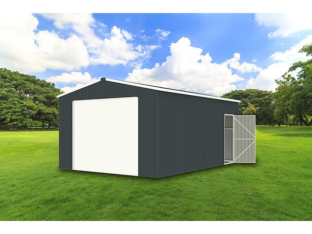 Field 1419-h252 metalen garage met elektrische roldeur, 26 m2 / 5,90x4,40 meter - afbeelding 8 van  13