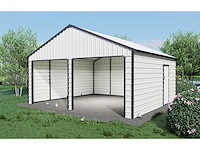 Field 2119 she metalen garage met 2 elektrische roldeuren, 36,5 m2 / 5,80x6,30 meter - afbeelding 4 van  8