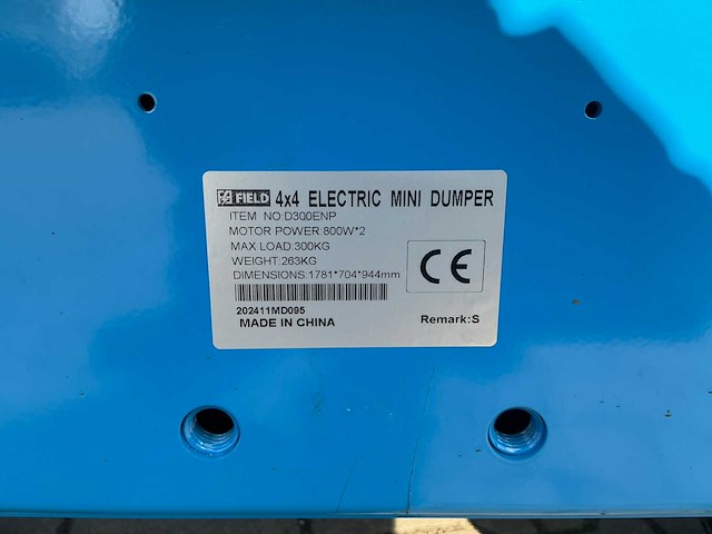 Field d300enp elektrische knikdumper - afbeelding 19 van  25