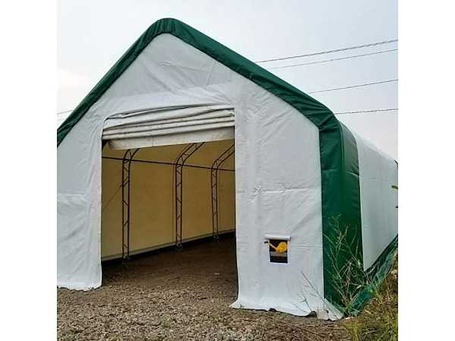 Field garagetent / opslagshelter 12,20x6,10x4,88 meter / 20-40-16 - afbeelding 2 van  6