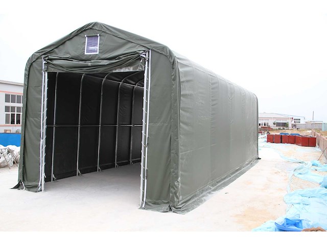 Field garagetent / opslagshelter 15x5,50x5,30 meter / 18-50-17p - afbeelding 4 van  4
