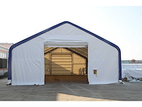Field garagetent / opslagshelter 24,40x10x5,20 meter / 33-80-17dp - afbeelding 1 van  4