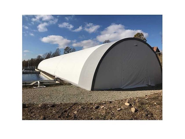 Field garagetent / opslagshelter 30,00x12,00x6,10 meter / 40-100-20rp - afbeelding 2 van  2