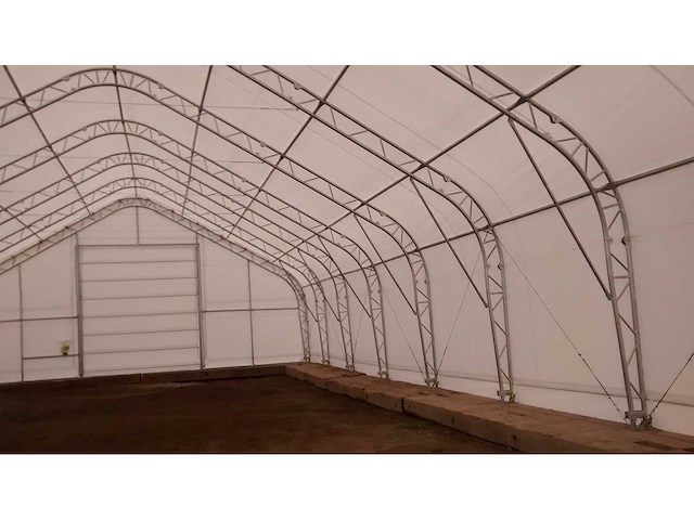 Field garagetent / opslagshelter 42,70x12,20x6,40 meter / 40-120-21dp - afbeelding 5 van  6