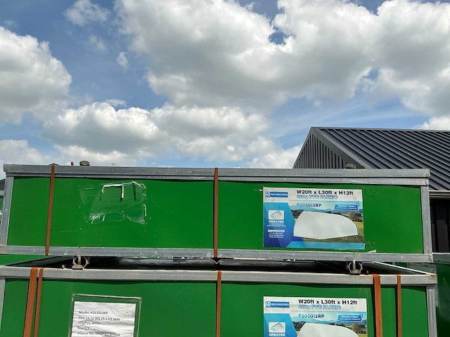Field garagetent / opslagshelter 9,10x6,10x3,65 meter / 20-30-12r - afbeelding 4 van  5