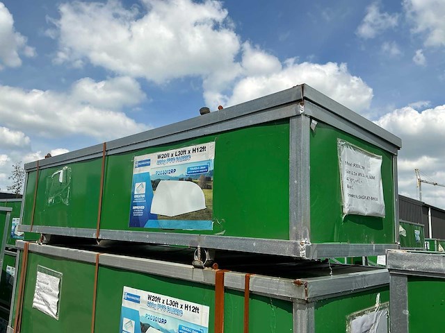 Field garagetent / opslagshelter 9,10x6,10x3,65 meter / 20-30-12r - afbeelding 5 van  5