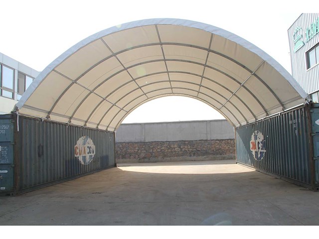 Field garagetent / opslagshelter c33-40wb - afbeelding 1 van  2