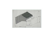 Field industries 1919 metalen garage 5,86x5,86 meter (34,33 m2) - afbeelding 5 van  13