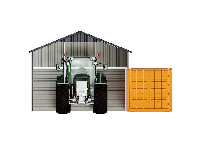 Field industries 1919 metalen garage 5,86x5,86 meter (34,33 m2) - afbeelding 13 van  13