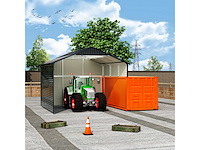 Field industries 1919 metalen garage 5,86x5,86 meter (34,33 m2) - afbeelding 4 van  11