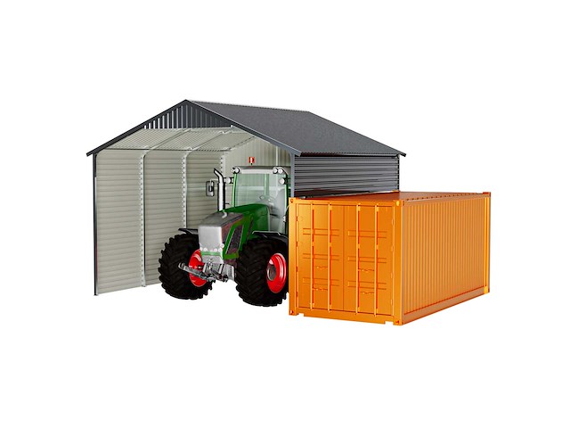 Field industries 1919 metalen garage 5,86x5,86 meter (34,33 m2) - afbeelding 3 van  14
