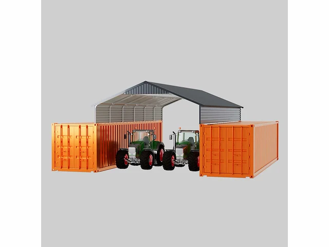 Field industries 1938 metalen garage 11,65x5,86 meter (68,27 m2) - afbeelding 2 van  7