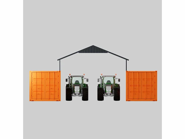 Field industries 1938 metalen garage 11,65x5,86 meter (68,27 m2) - afbeelding 4 van  7
