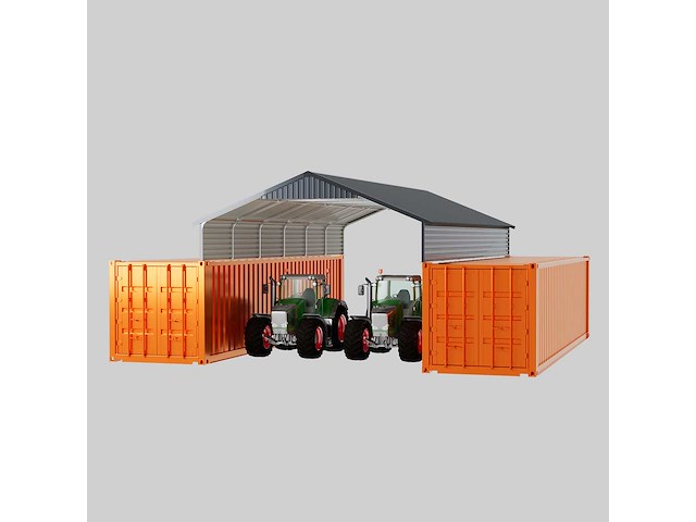 Field industries 1938 metalen garage 11,65x5,86 meter (68,27 m2) - afbeelding 2 van  8