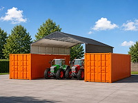 Field industries 1938 metalen garage 11,65x5,86 meter (68,27 m2) - afbeelding 1 van  7