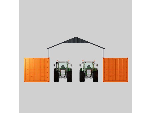 Field industries 1938 metalen garage 11,65x5,86 meter (68,27 m2) - afbeelding 4 van  7