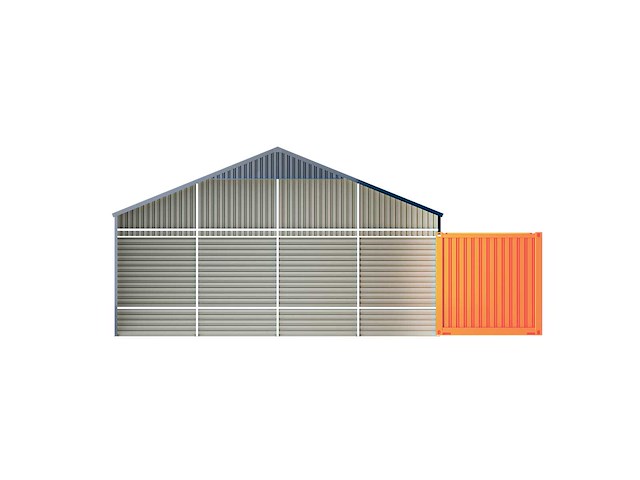 Field industries 2819 metalen garage 5,83x7,99 meter (46,58 m2) - afbeelding 7 van  11