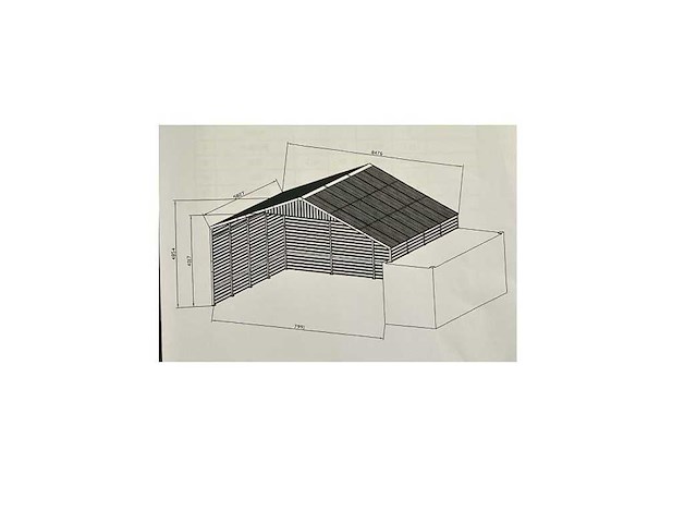 Field industries 2819 metalen garage 5,83x7,99 meter (46,58 m2) - afbeelding 3 van  13