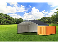 Field industries 2819 metalen garage 5,83x7,99 meter (46,58 m2) - afbeelding 2 van  13
