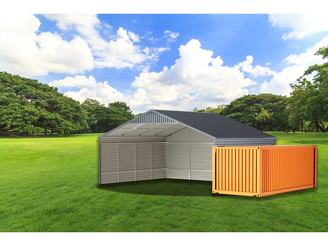 Field industries 2819 metalen garage 5,83x7,99 meter (46,58 m2) - afbeelding 3 van  13