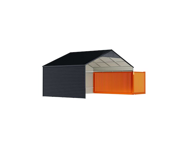Field industries 2819 metalen garage 5,83x7,99 meter (46,58 m2) - afbeelding 10 van  13