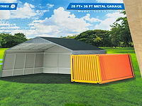 Field industries 2838 metalen overkapping / staalconstructie 93 m2 / 11,65x7,99 meter - afbeelding 5 van  14