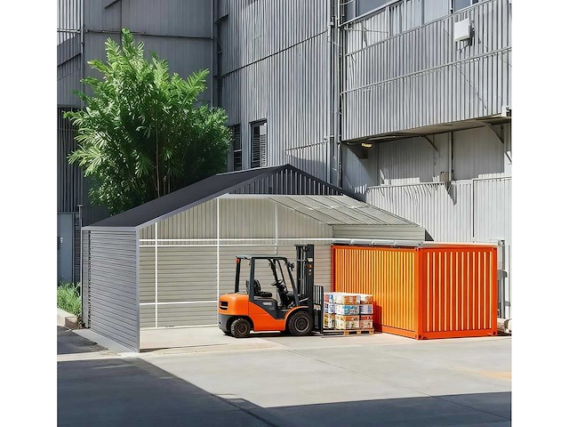 Field industries 2838 metalen overkapping / staalconstructie 93 m2 / 11,65x7,99 meter - afbeelding 1 van  14