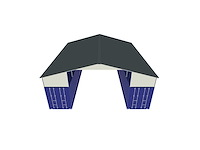 Field industries 3640-260 metalen overkapping/carport 12,19x11,15 meter (136 m2) - afbeelding 6 van  7