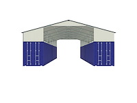Field industries 3640-260 metalen overkapping/carport 12,19x11,15 meter (136 m2) - afbeelding 11 van  14