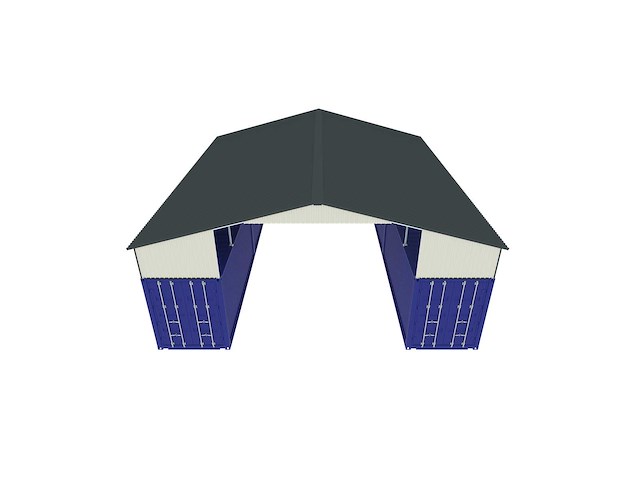 Field industries 3640-260 metalen overkapping/carport 12,19x11,15 meter (136 m2) - afbeelding 14 van  14