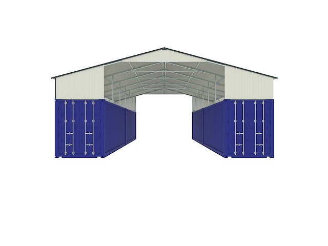 Field industries 3640-260 metalen overkapping/carport 12,19x11,15 meter (136 m2) - afbeelding 6 van  14