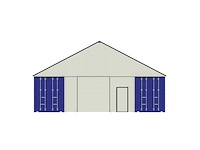Field industries 3640-569 metalen garage/shelter 12,34x10,91 meter (135 m2) - afbeelding 9 van  12