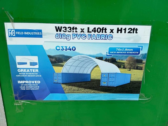 Field industries 40ft containeroverkapping c3340 / 10 x 12 x 3.6 meter - afbeelding 6 van  6