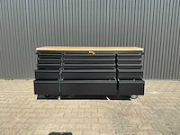 Field industries 7215 black premium gereedschapswagen/werkplaatskast