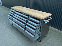 Field industries 7215 inox rvs premium gereedschapswagen/werkplaatskast - afbeelding 24 van  26